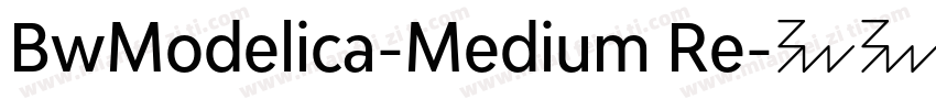 BwModelica-Medium Re字体转换